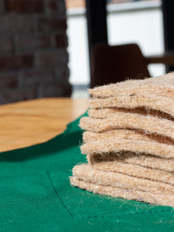 Коврики для выращивания урожаев микрозелени из натурального джута набор 100 шт. 15*9,5 см