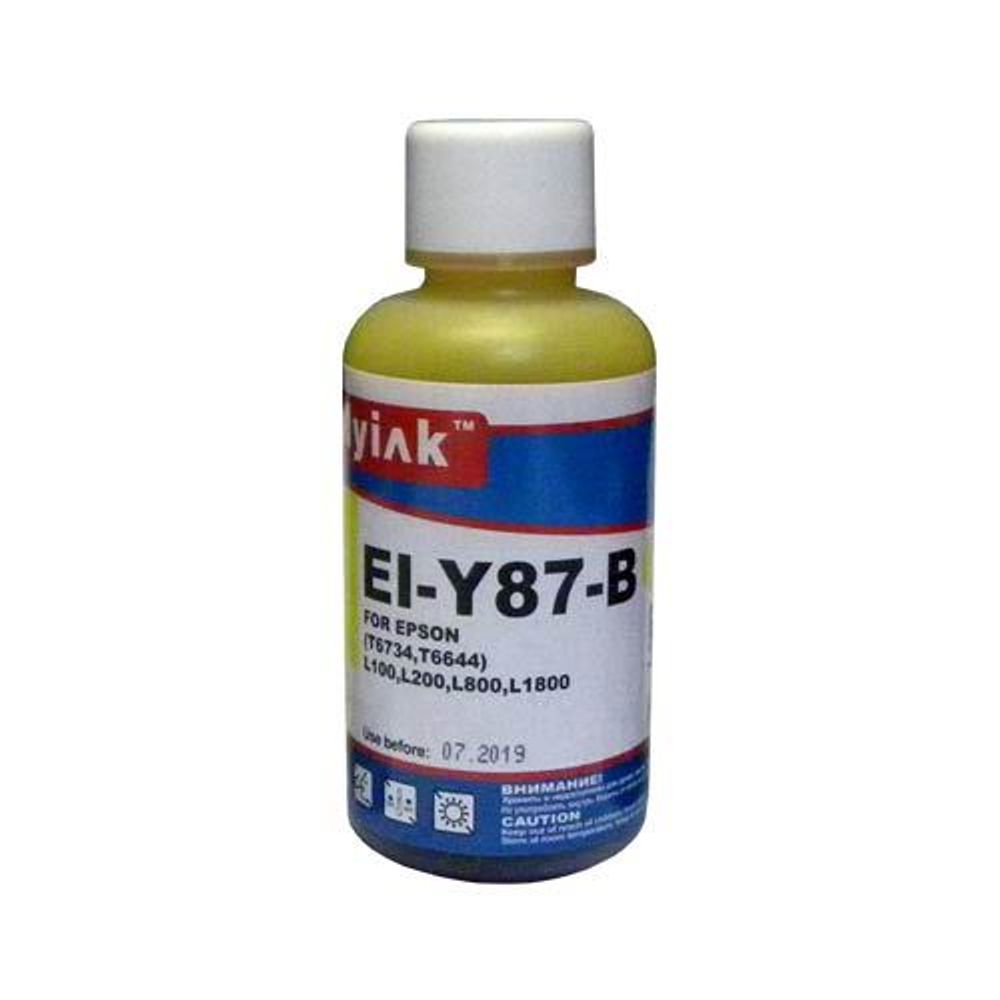 Чернила для EPSON (T6734) L100/L200/ L655/ L800/ L1800 (100мл, yellow Dye) EI-Y87-B Gloria™  MyInk