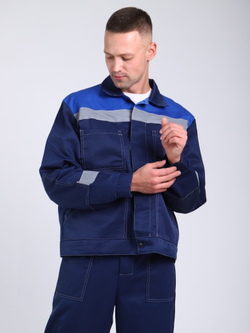 Куртка рабочая синяя летняя спец одежда Легион спецовка