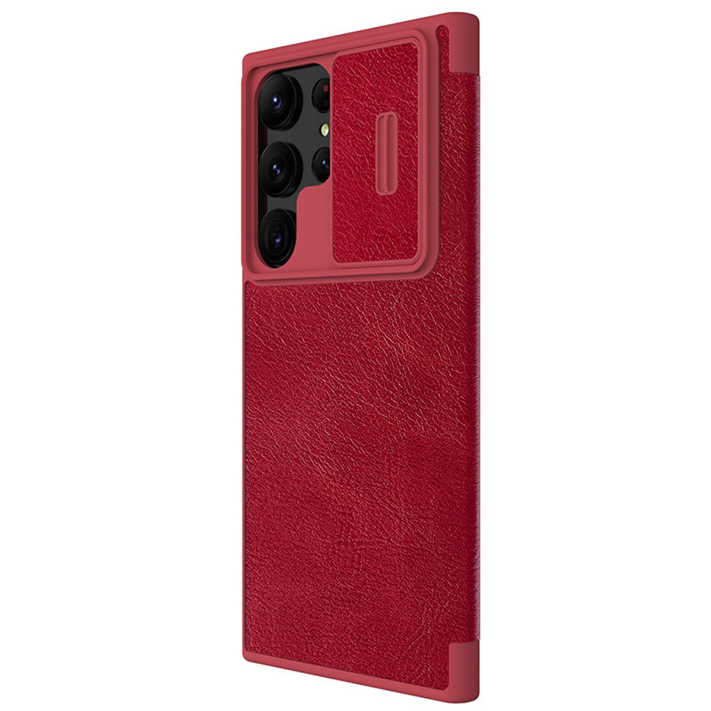 ✓ Чехол книжка красного цвета от Nillkin для Samsung Galaxy S23 Ultra,  серия Qin Pro Leather с защитной шторкой для камеры - купить по отличной  цене 🤑 в интернет магазине caseport в