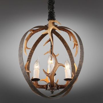 Светильник подвесной 4*E14 OML-51906-04 состаренная медь Leporano Omnilux