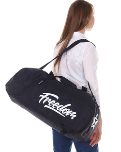 Сумка спортивная ProfSport Freedom (сумка-рюкзак) черно-белая
