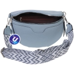 Сумка женская через плечо «ИМАНИ», цвет небесный, три кармана, 24*19*7*5см (лейбл Ultramarine)