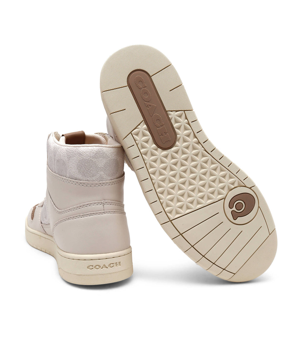 Skórzane кроссовки HI TOP COATED CANVAS Coach - бежевый(CD304)