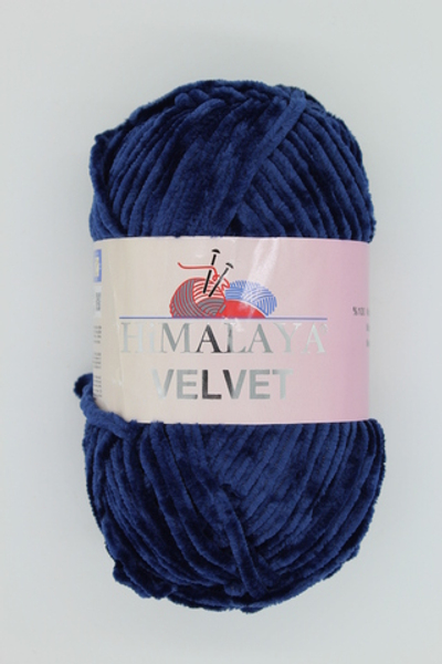 Пряжа "Velvet" 90021 Тёмно-синий