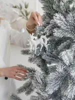 Заснеженная елка «Аляска» GT (Литая хвоя) 150 см / 1,5 м