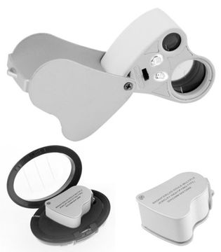 Лупа ювелирная двойная 30*22 60*12