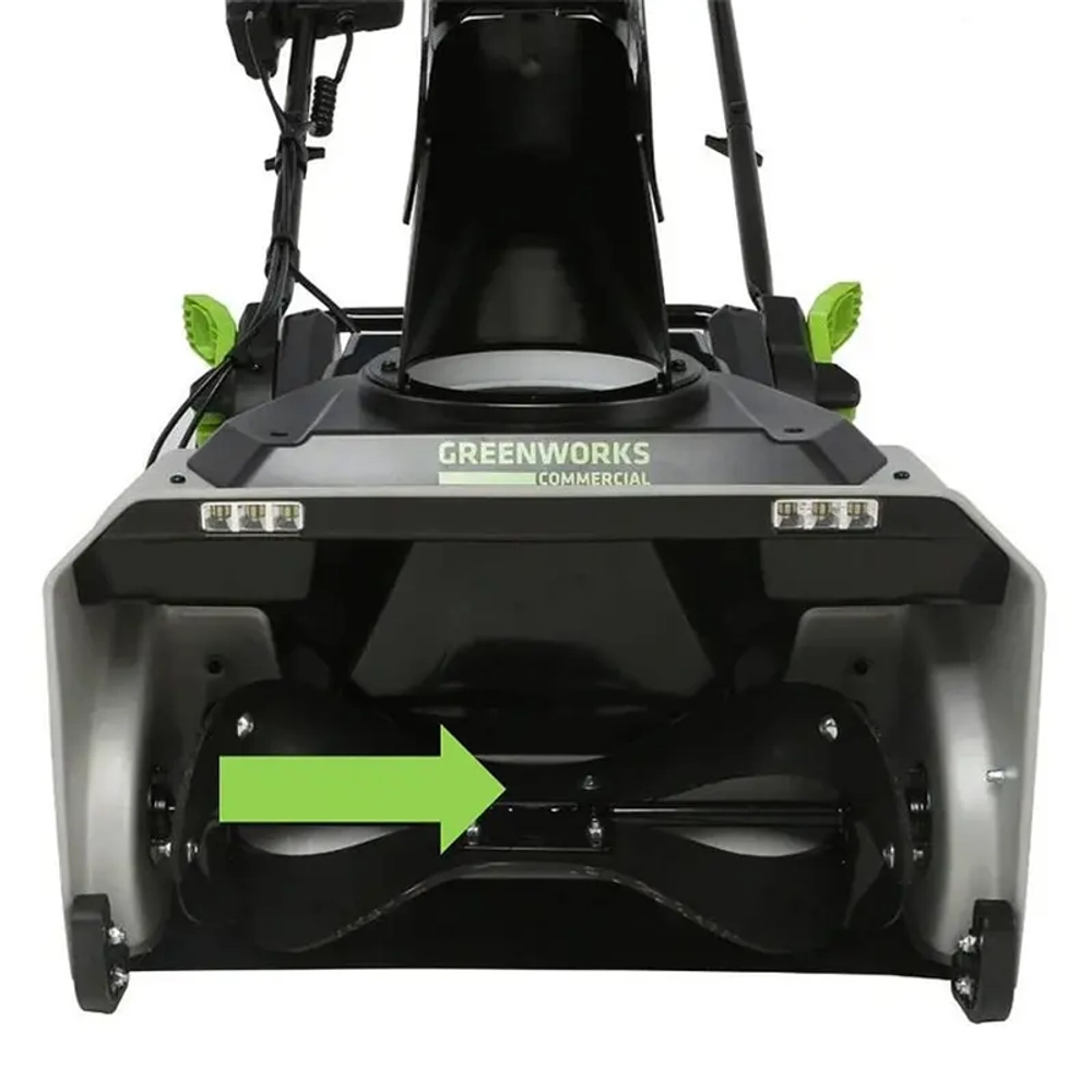 Greenworks 82SN22 82В снегоуборщик аккумуляторный (1 x 8 Ач, ЗУ) ковш 56 см, выброс 12 м 2603307UH
