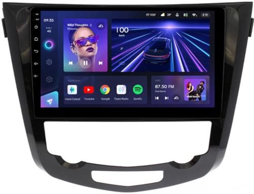 Магнитола для Nissan X-Trail T32, Qashqai J11 2014-2022 (климат, рамка большая) - Teyes CC3 на Android 10, Быстрая, QLED, CarPlay, 4G SIM-слот