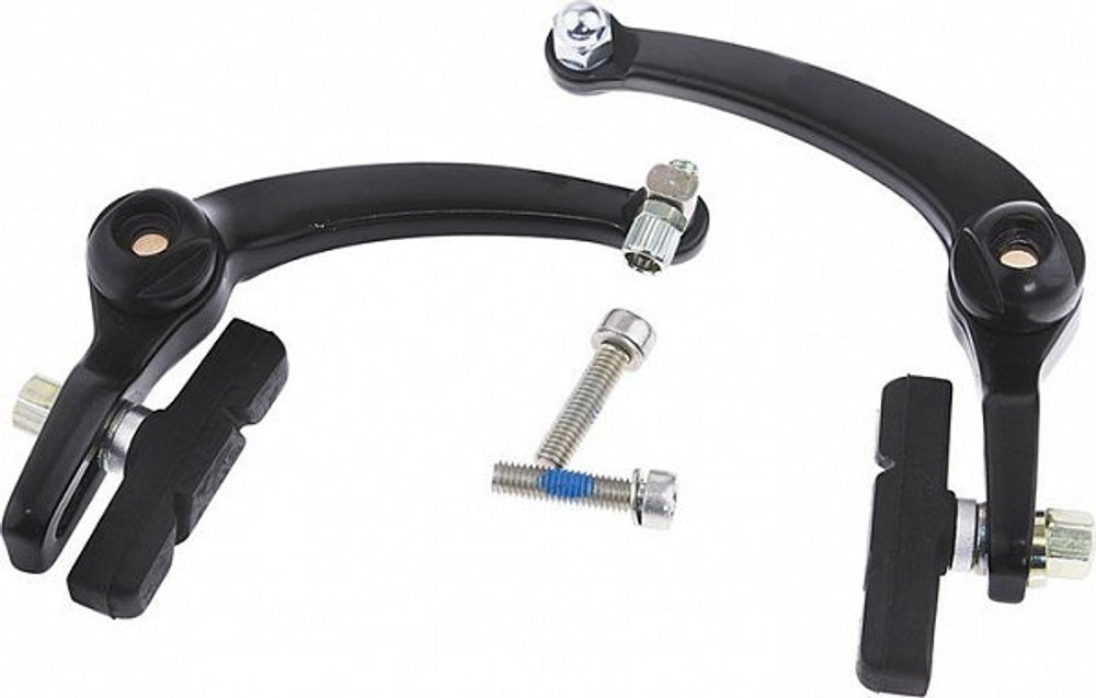 Тормоз U-brake задний, колодки 60мм, красный, 180г, инд уп.HJ-928ADU(R)