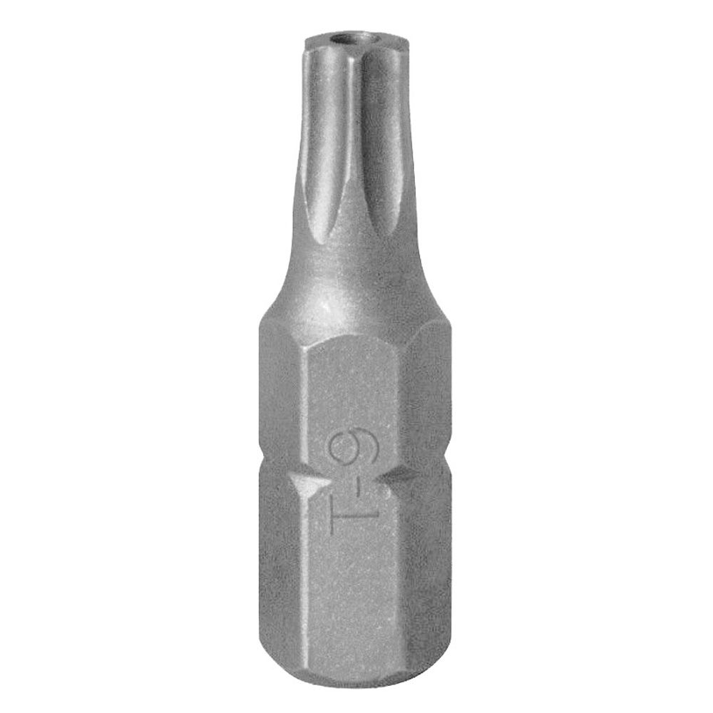 Вставка (бита) торцевая 1/4&amp;quot;, TORX с отверстием, T9, L = 25 мм KING TONY 102509U