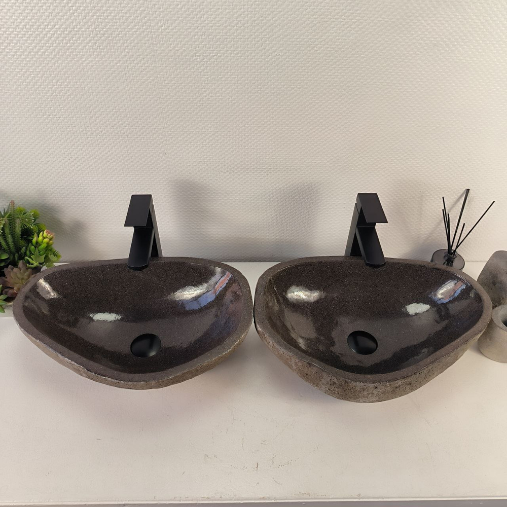 Раковина из речного камня ПАРА! RS-65485 49*33*15 0865