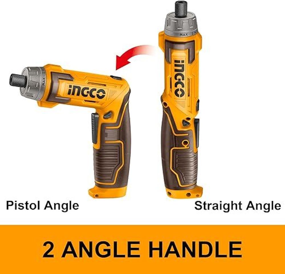 Аккумуляторная отвертка 8В, 6Hm, 1/4 USB type-C SUPER INGCO CSDLI08025