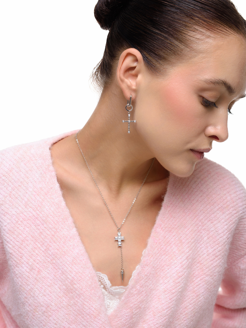 Сотуар "Thorn and Cross" White Silver