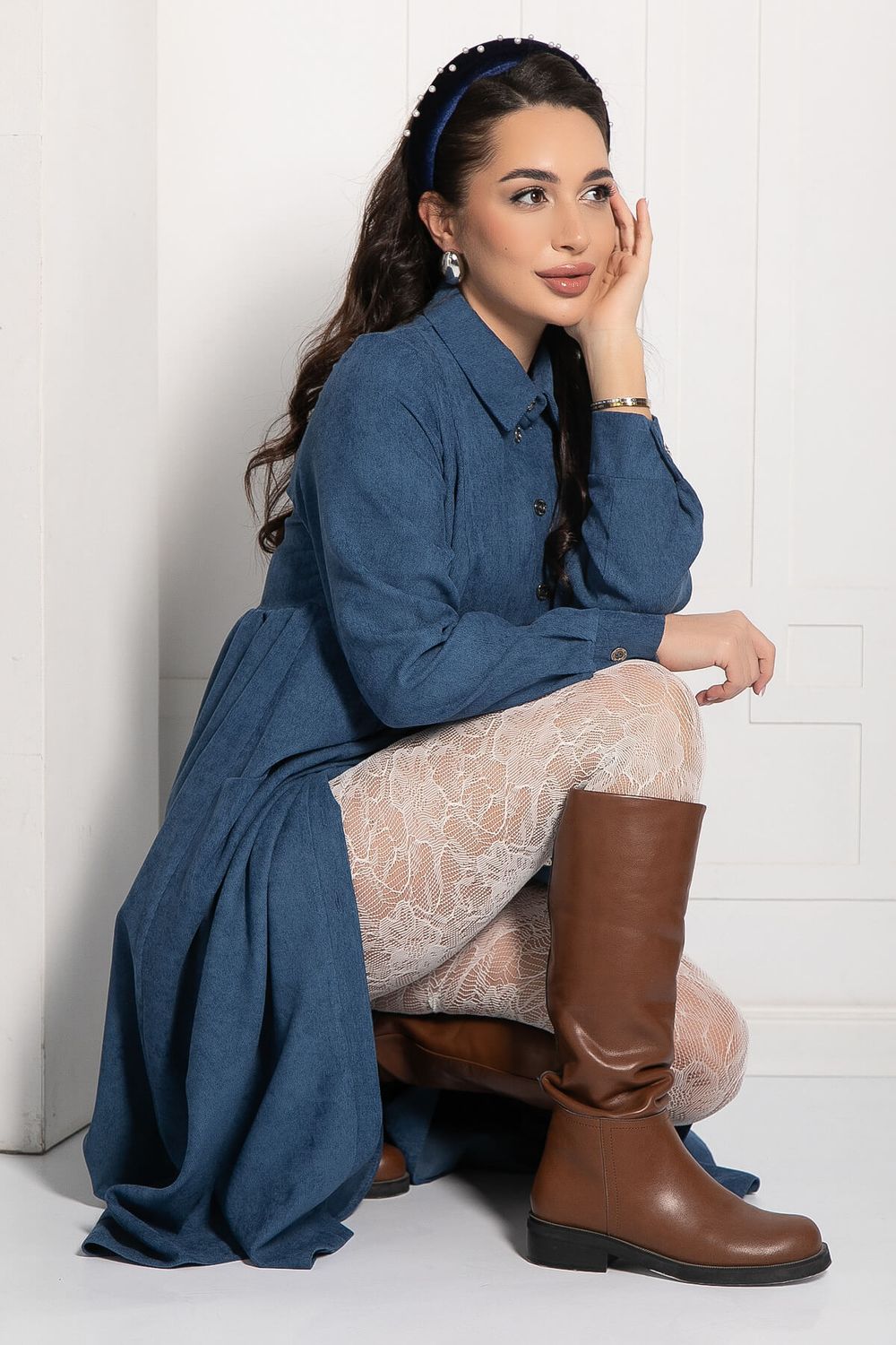 Платье Сабина (синее) П12657-4 LT Collection