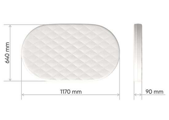 Матрас для кроватки Ellipsebed форплит 9 см