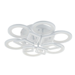 Потолочный светодиодный светильник 160Вт, 11076Лм, 3000-6500К, Ra>80, плавная регулировка мощности, изменение цветовой температуры, ночник, пульт, металл/акрил, белый