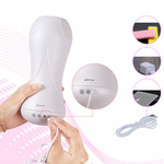 Реалистичный мастурбатор в тубе Happy Cup со стонами и вибрацией