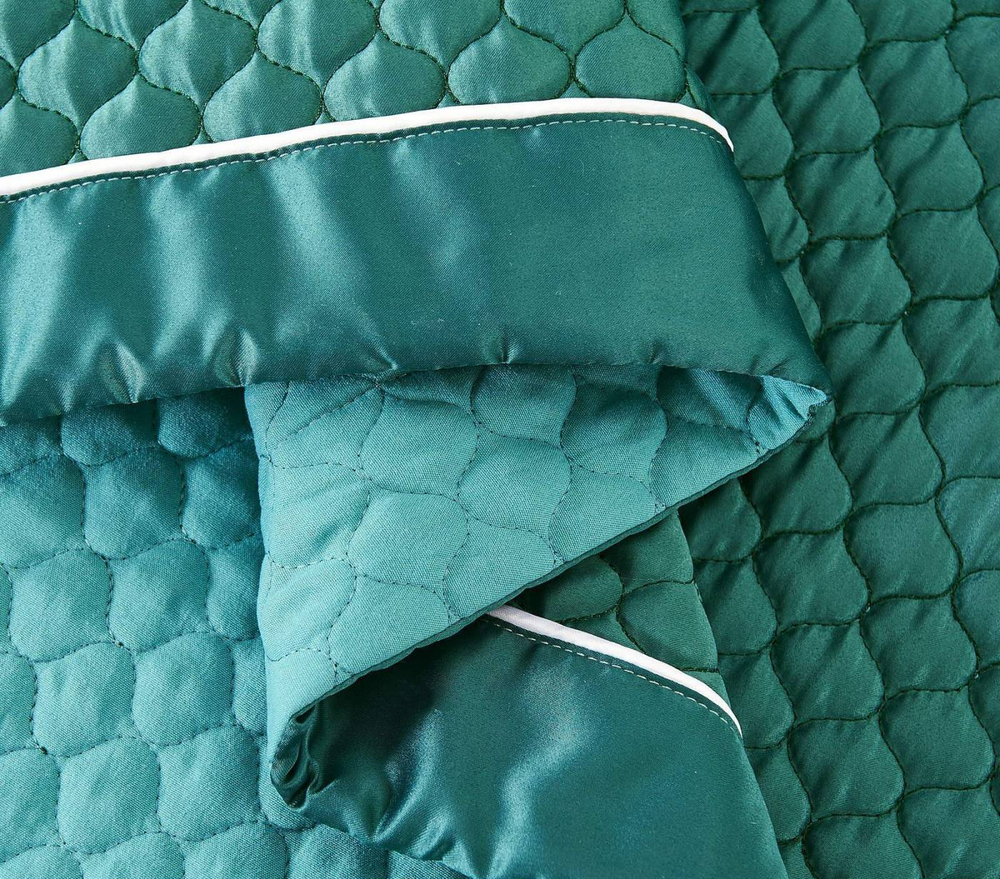 Покрывало 160х220 и наволочка 50х70 Sofi De MarkO Молли зеленое