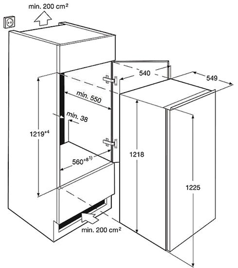 Встраиваемый холодильник Electrolux ERN 2301