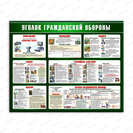 Стенд Уголок гражданской обороны