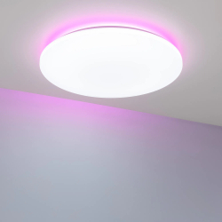 Светильник SP-FAVOR-R600-50W Day4000-MIX-RGB (WH, 100 deg, 230V, Tuya Zigbee) (Arlight, IP20 Пластик, 3 года) 057444