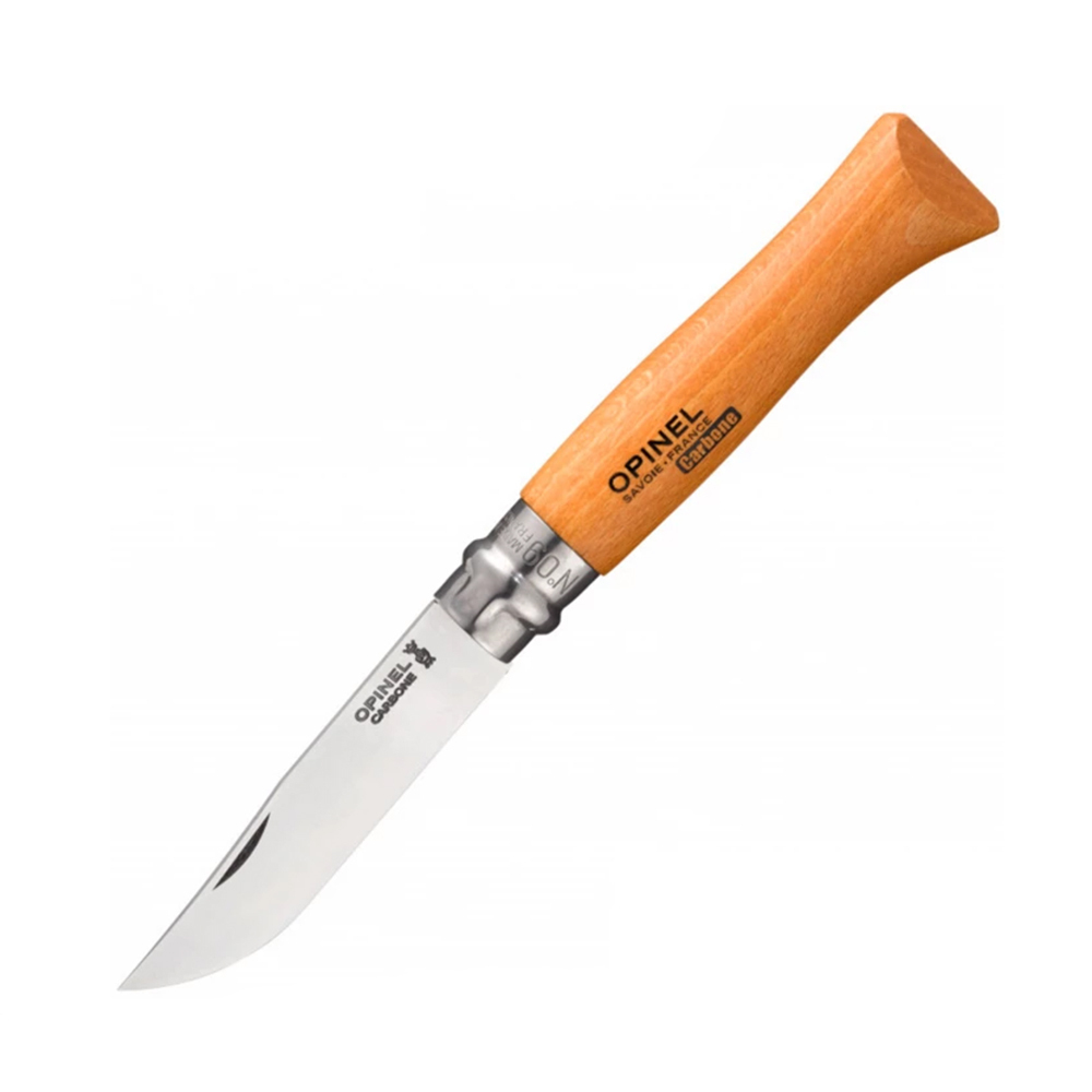Нож Opinel №9, углеродистая сталь, бук, блистер