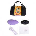 Фиолетовый вибромассажер 10см в трусики с пультом ДУ Feelz Toys Panty Vibe Remote Controlled Vibrator