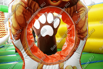 Надувной батут "В гостях у зебры"