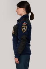 Куртка флисовая женская МЧС (с шевронами)