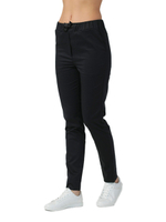 Брюки медицинские женские Dr. Nice DRN344 с поясом на резинке, черный, 42