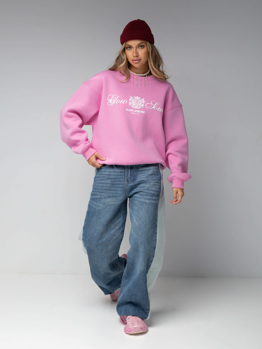 Свитшот оверсайз с принтом old money