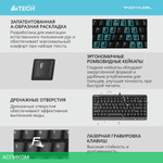 Клавиатура A4Tech Fstyler черный/серый (FKS11)