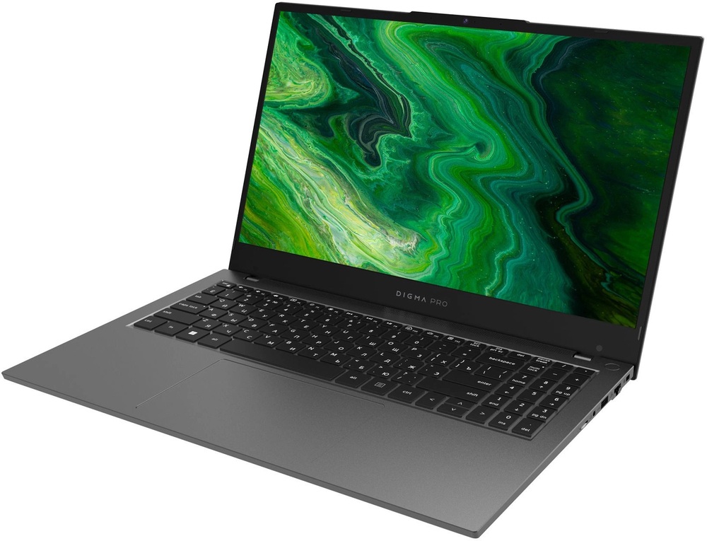 Ноутбук  Digma Pro Fortis 15.6 ", Core i3, 8 Гб RAM, 512 Гб SSD, UHD Graphics, Серый