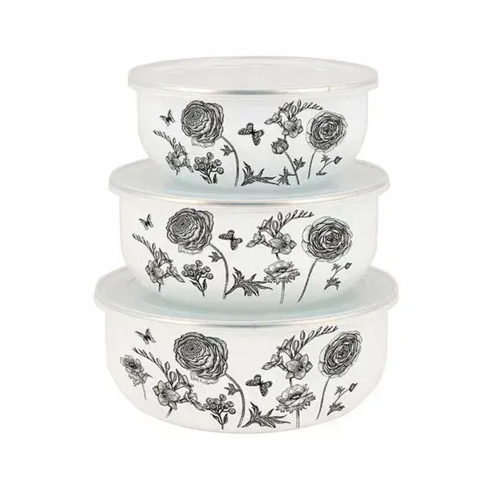 Набор мисок эмал 3пр Je t’aime пласт/кр ТМ Appetite