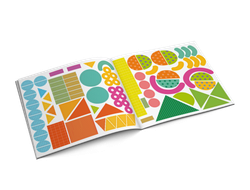 Альбомная книжка с наклейками. 100 веселых наклеек: Веселый конструктор