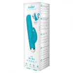 Голубой вибратор-кролик The Mini Rabbit - 13,9 см. (Цвет: голубой)