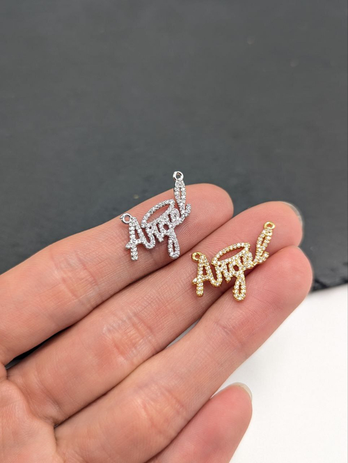 Коннектор Ангел с фианитами