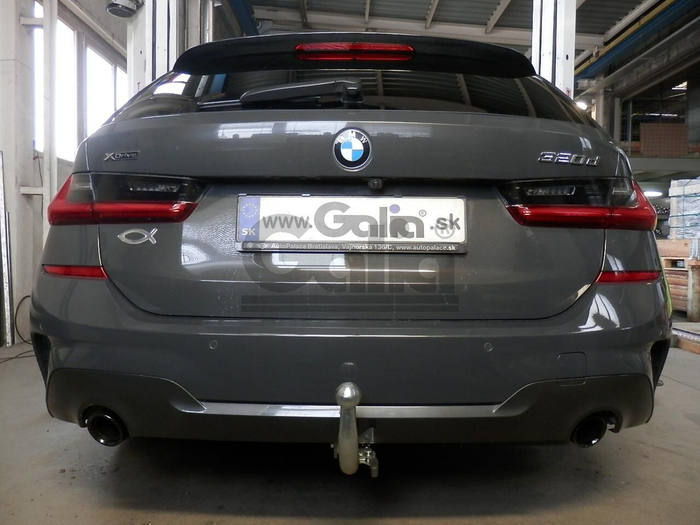 Оцинкованный фаркоп на BMW 3-Series седан/универсал 2018-, BMW 4-Series G22 coupe 2020-, BMW 4-Series G26 Gran Coupe 2021- (без электрики), Galia B025A