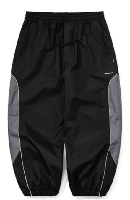 Штаны BSRabbit LIGHT WEIGHT REFLECTIVE LINE SUPER WIDE JOGGER PANTS BLACK