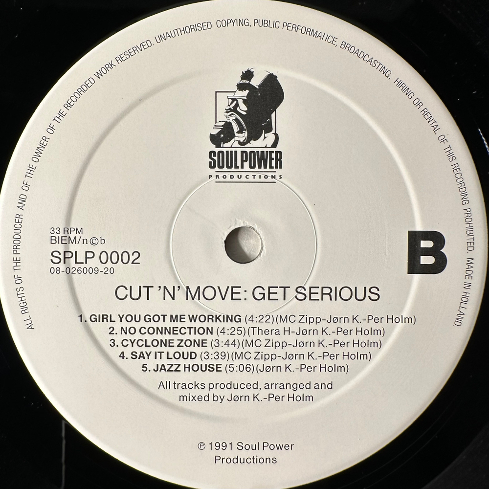 Cut 'N' Move ‎– Get Serious (Голландия 1991г.)