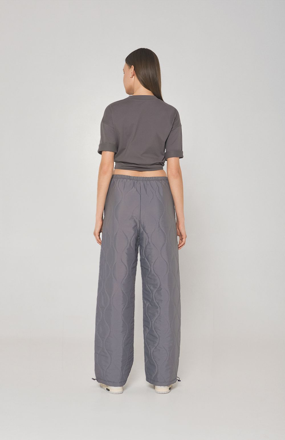 Брюки Alexandra Talalay стёганые AT019 серые