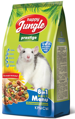 HAPPY JUNGLE Корм для крыс 0,9 кг