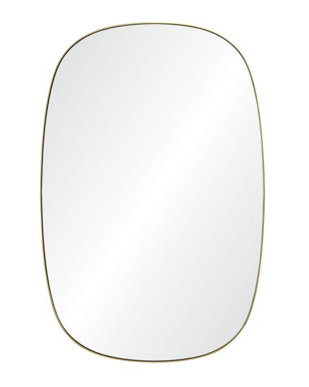 Золотое настенное зеркало “Вейл”