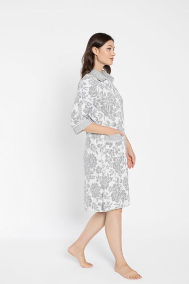 Халат женский  велюровый на молнии 0505 NUSA