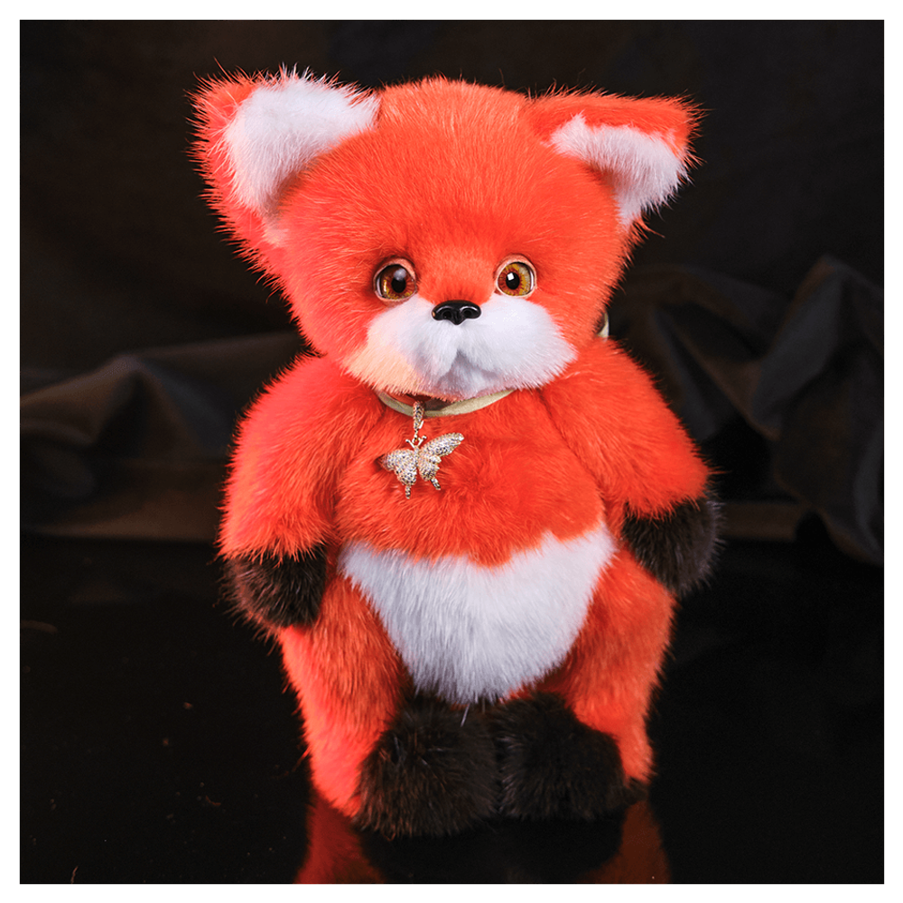 Мягкая игрушка из меха «Лисичка Ася»