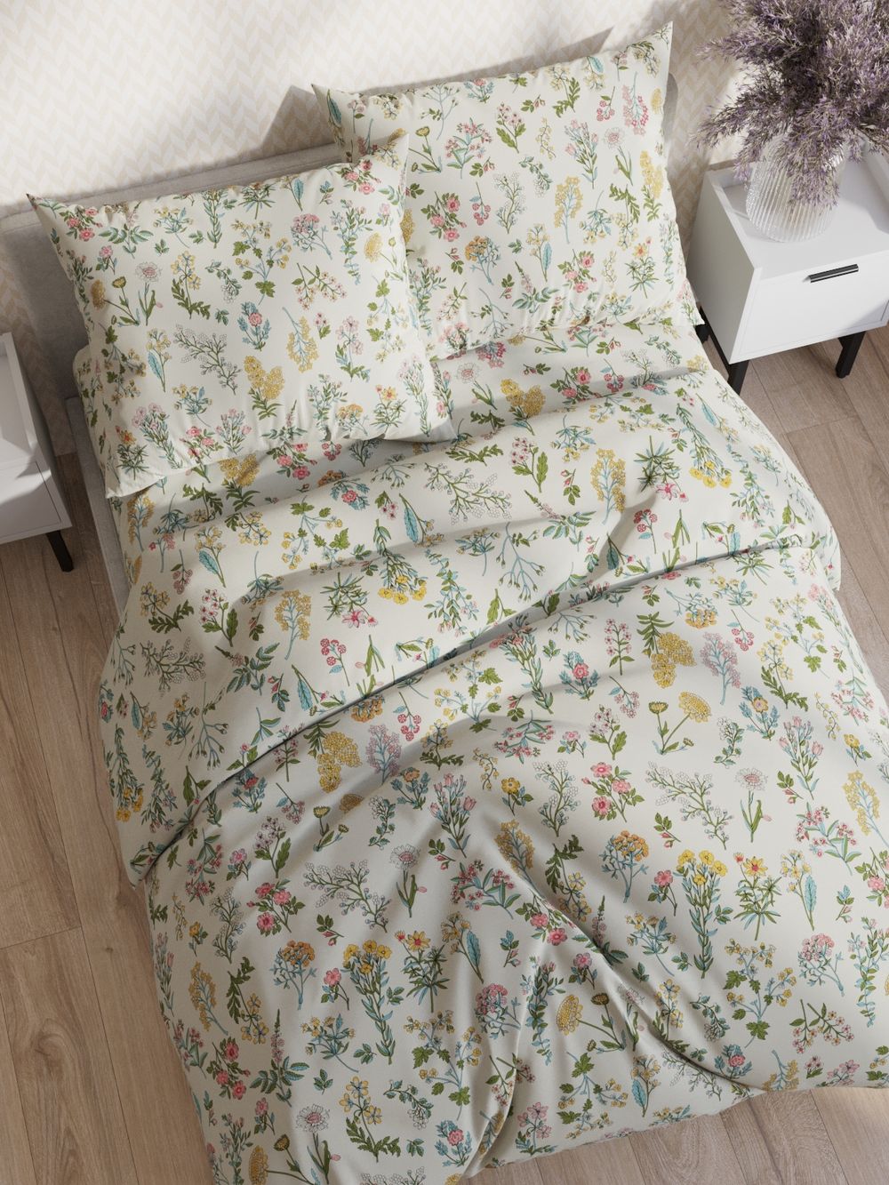 Комплект наволочек 30х30 см 2шт "Botany" Сказка сатин