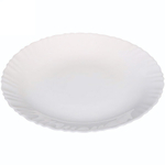 Тарелка «White magic» 23,5см глубокая стеклокерамика Волна