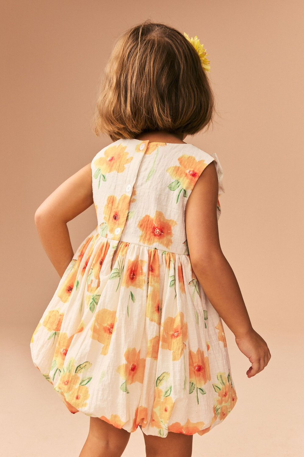 Платье для девочки Next E37-870, Молочный, Оранжевый