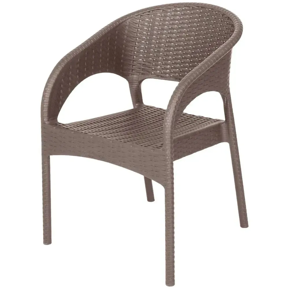 Кресло RATTAN Ola Dom серый 580х805мм